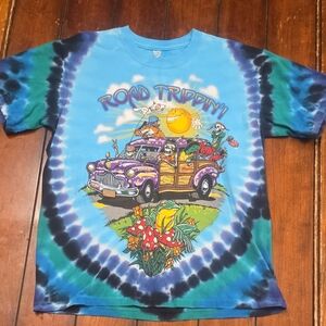 Grateful Dead Blue Tie-Dye Road Trip T-Shirt